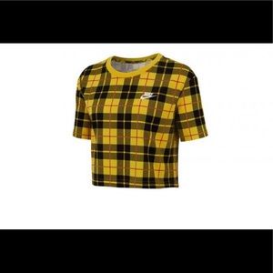 Nike Plaid Crop Top